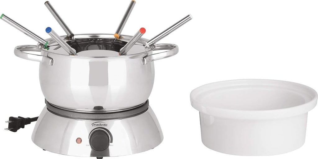 3-in-1 Electric Fondue Set, 81 Ounce, Silver M5506