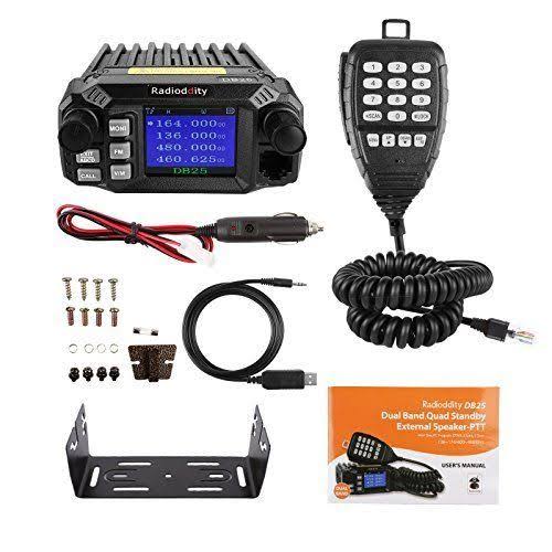 Dual Band VHF UHF 25W Mobile Radio with 4 Color Display F396236