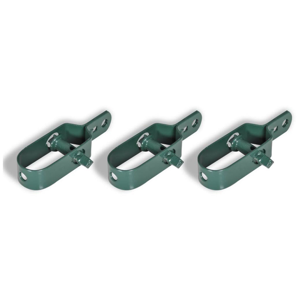 Green Steel Chain Link Fence with Posts 3x22 x 82 Z9878