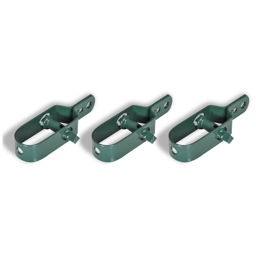 Green Steel Chain Link Fence with Posts 3x22 x 82 Z9878