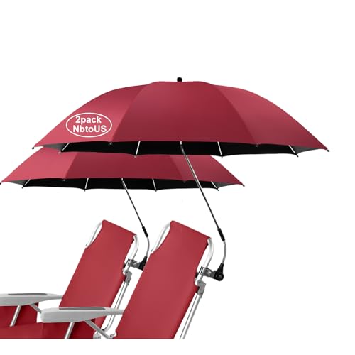 2 PCS Chair Umbrella with 360° Adjustable, UPF 50+ Clamp K86201
