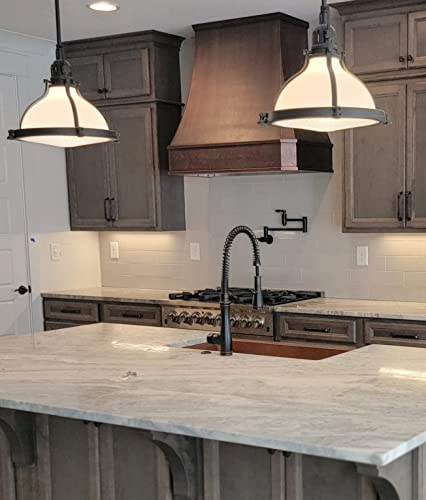 Light Hammered-Antique Copper Stainless Steel Kitchen Vent Hood U4533