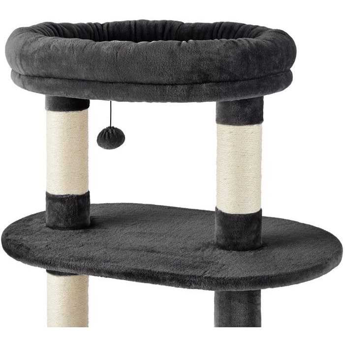 59.5-in Heavy Duty Faux Fur Cat Tree Condo K826961