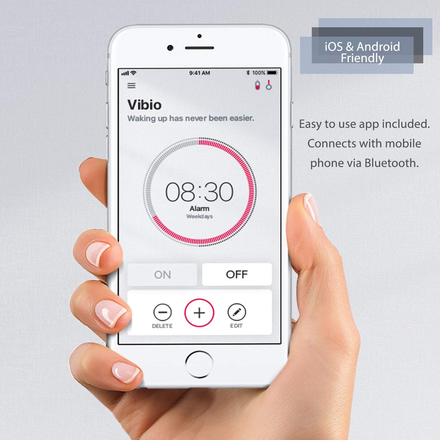 Wireless Bedshaker Alarm with Bluetooth Y945979