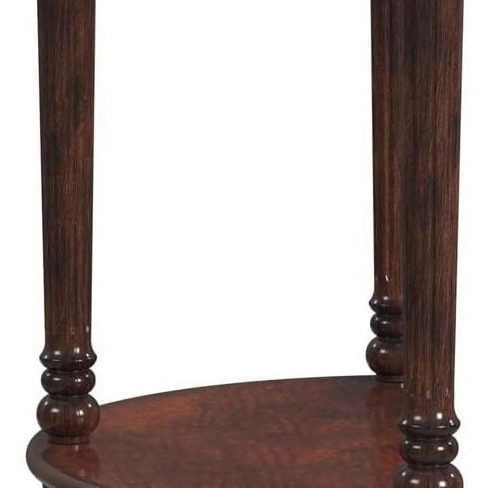 Cherry Brown Demilune Console Table U106107