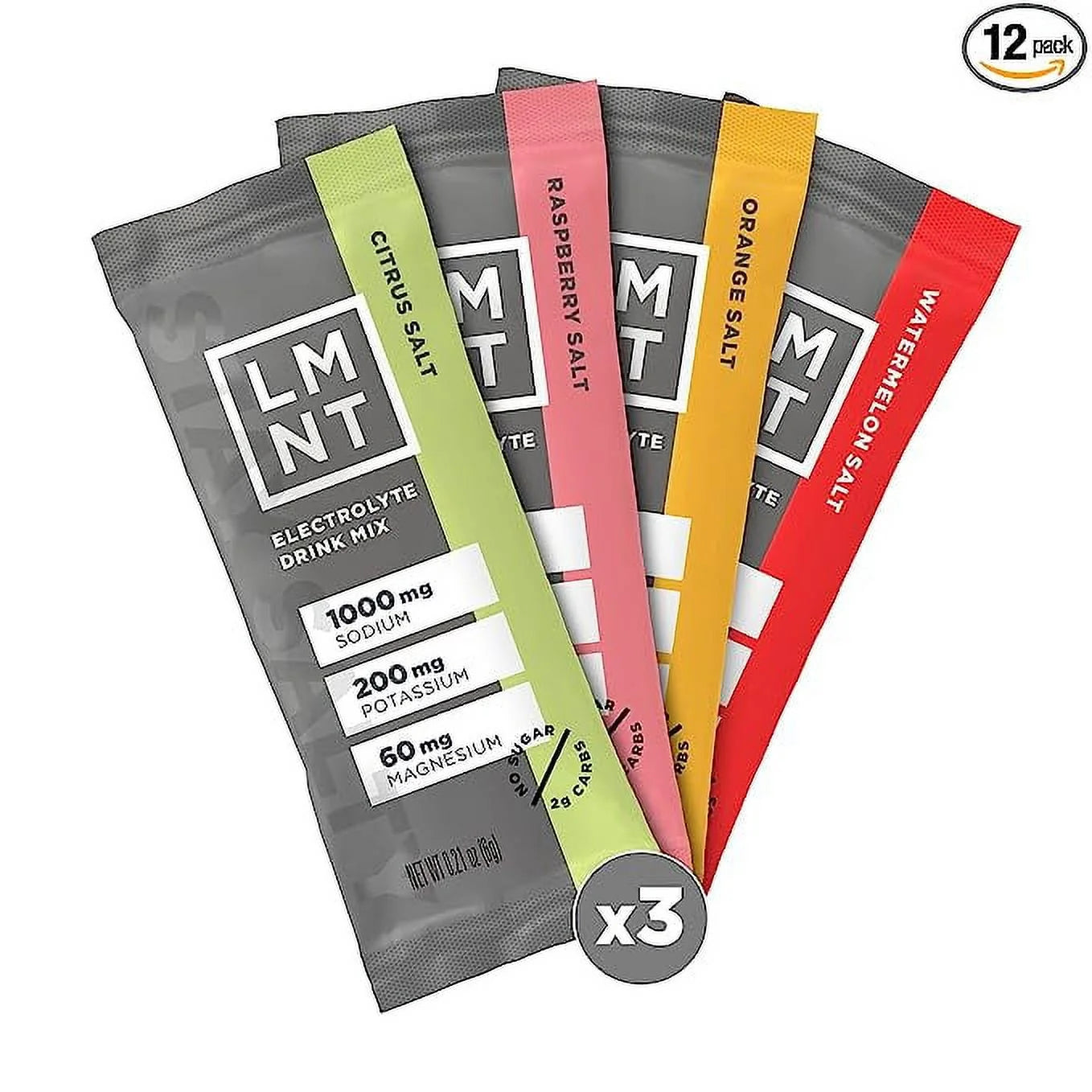 Zero-Sugar Electrolytes Hydration Powder Packets 12 Sticks M8545