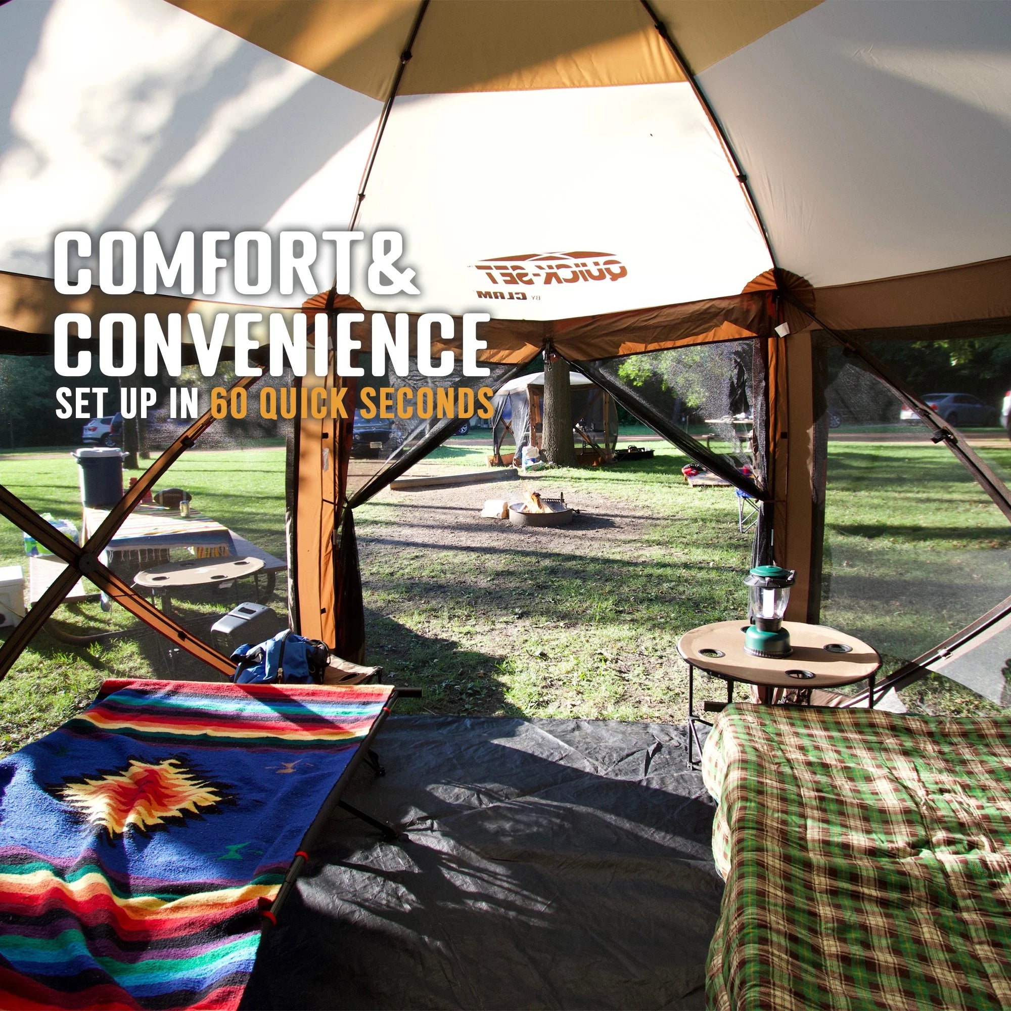 12.5' Portable Outdoor Gazebo Canopy Tent with Floor Tarp H26922