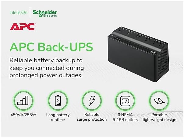 6 Outlets 450VA 120V UPS K15544