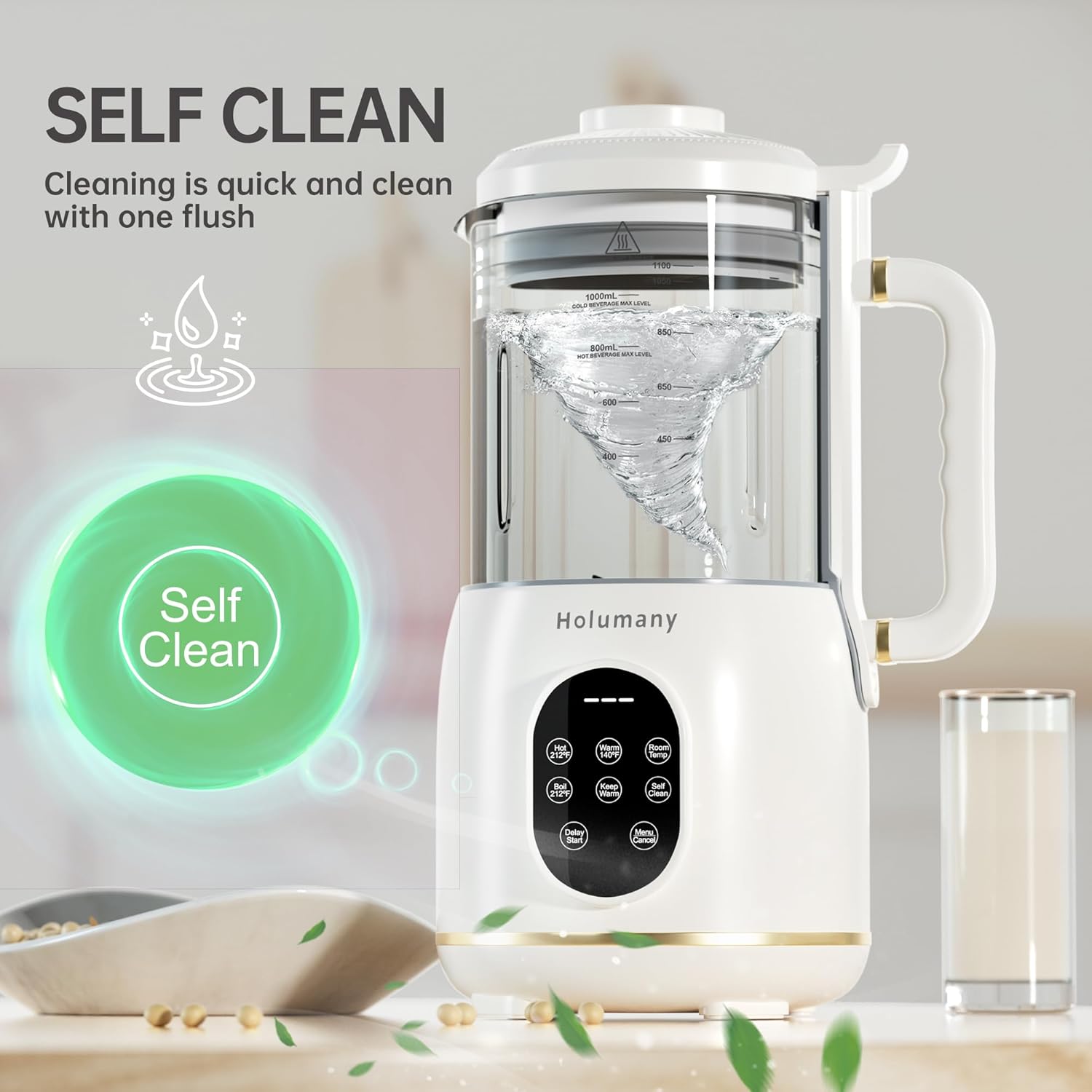35oz Automatic Soy Milk Maker (White) M35081