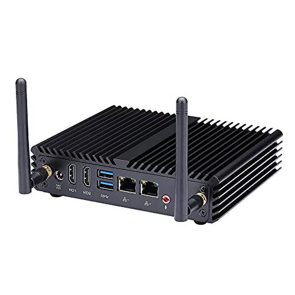 Mini Desktop Computer Fanless Intel Pentium J3710 Quad Core 8GB RAM 128GB SSD Z177