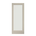 80" x 30" 1-Lite French Clear Glass White Prefinished Solid Wood Core Door Q54490