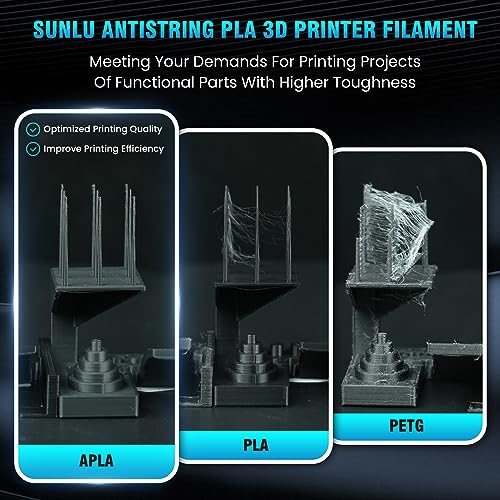 Black PLA 3D Printer Filament 1.75mm 1KG Z667896