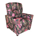Child Recliner with Cup Holder Camouflage Pink H16272