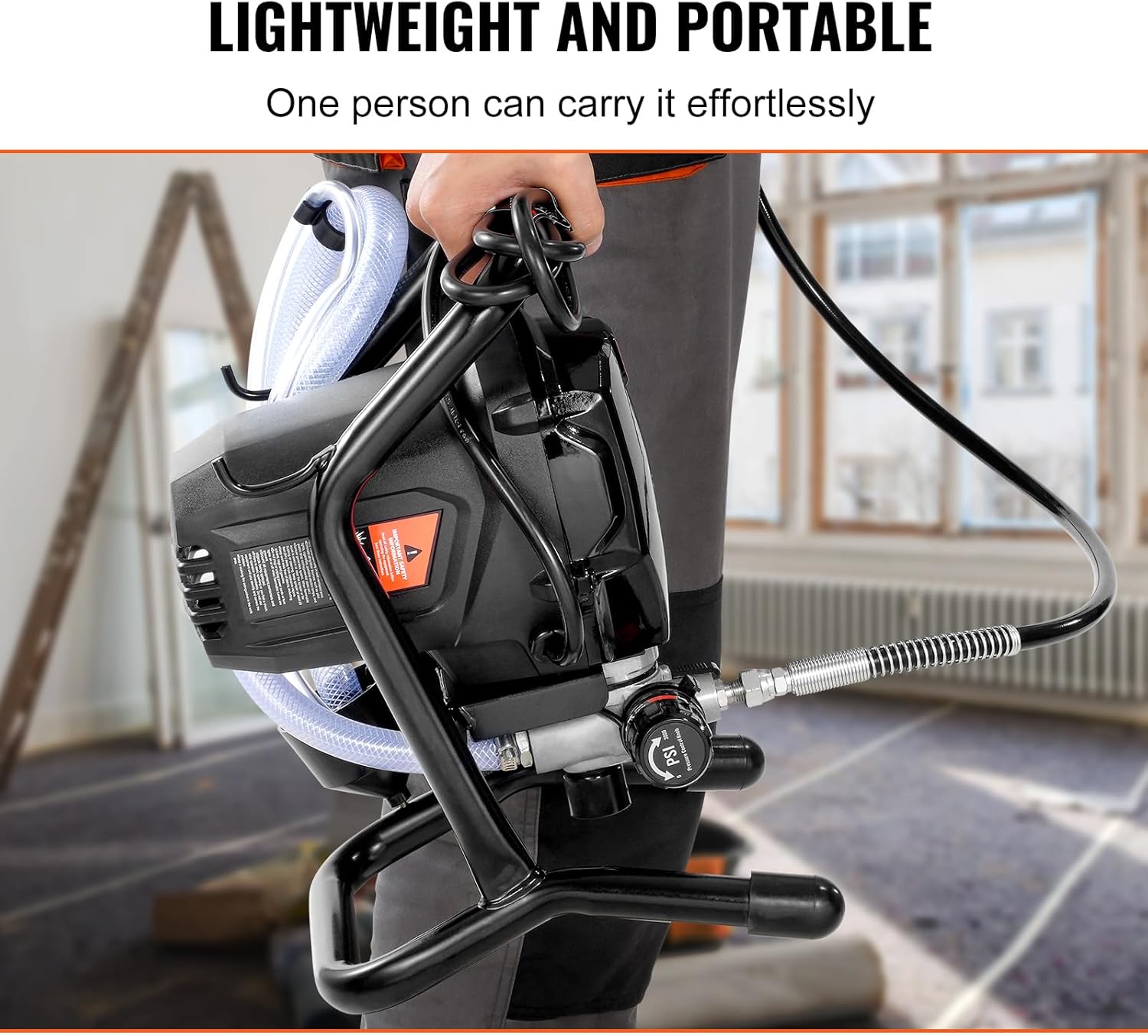 Stand Airless Paint Sprayer, 3000PSI 750W Electric Airless Sprayer T866220