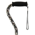 Lightweight Adjustable Walking Cane with Offset Handle D838494