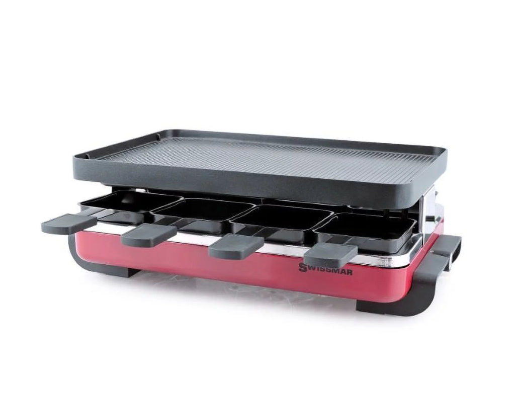 Red Non-Stick Reversible Raclette Grill X1537
