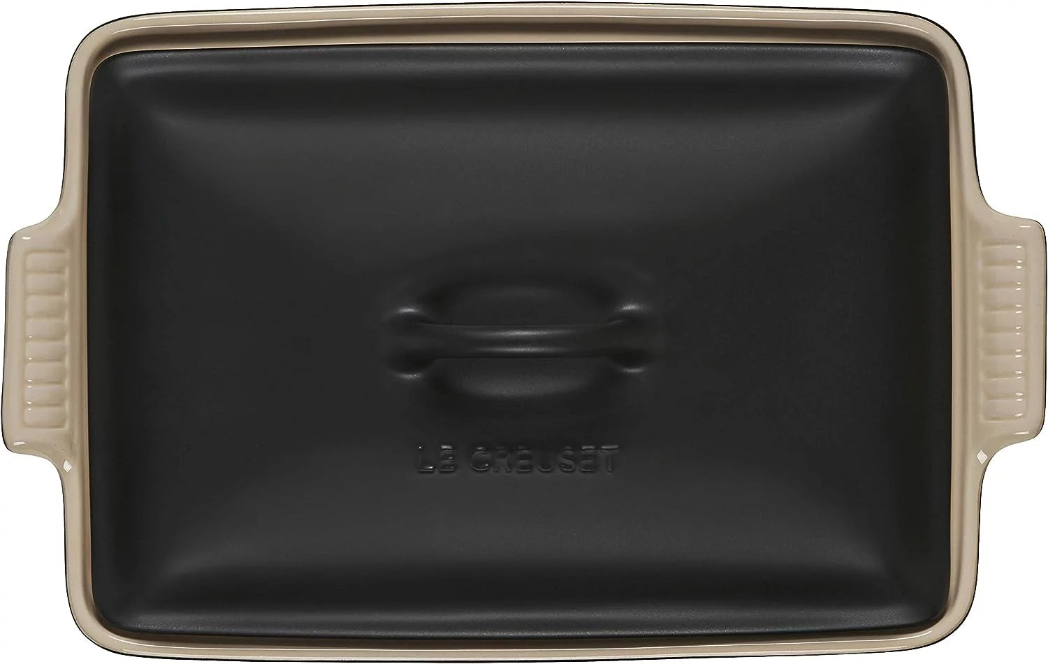 Stoneware Covered Rectangular Casserole, 4 qt. N801
