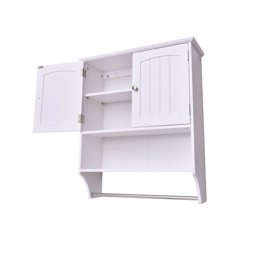 Bathroom Wall Cabinet with Towel Bar Storage Cabinet U859