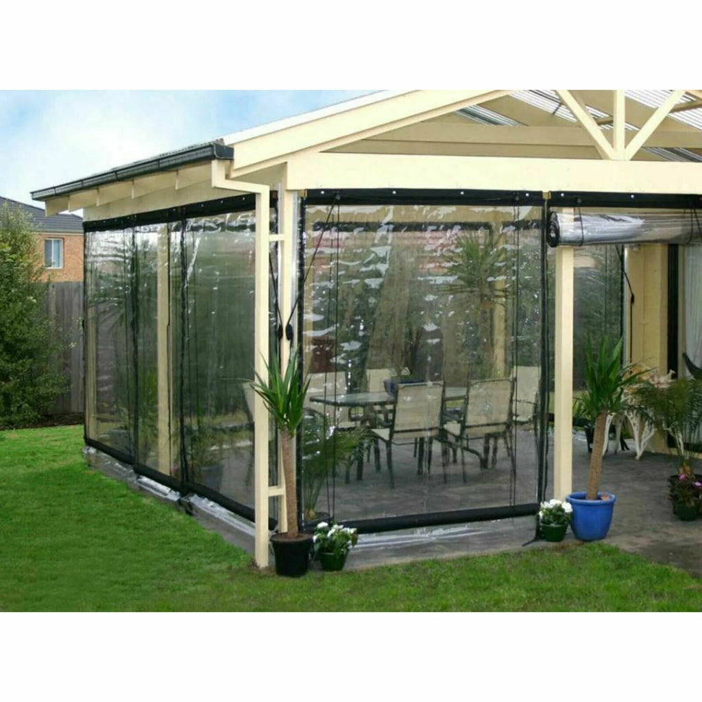 0.5mm Black PVC Clear Awning Canopy M9702