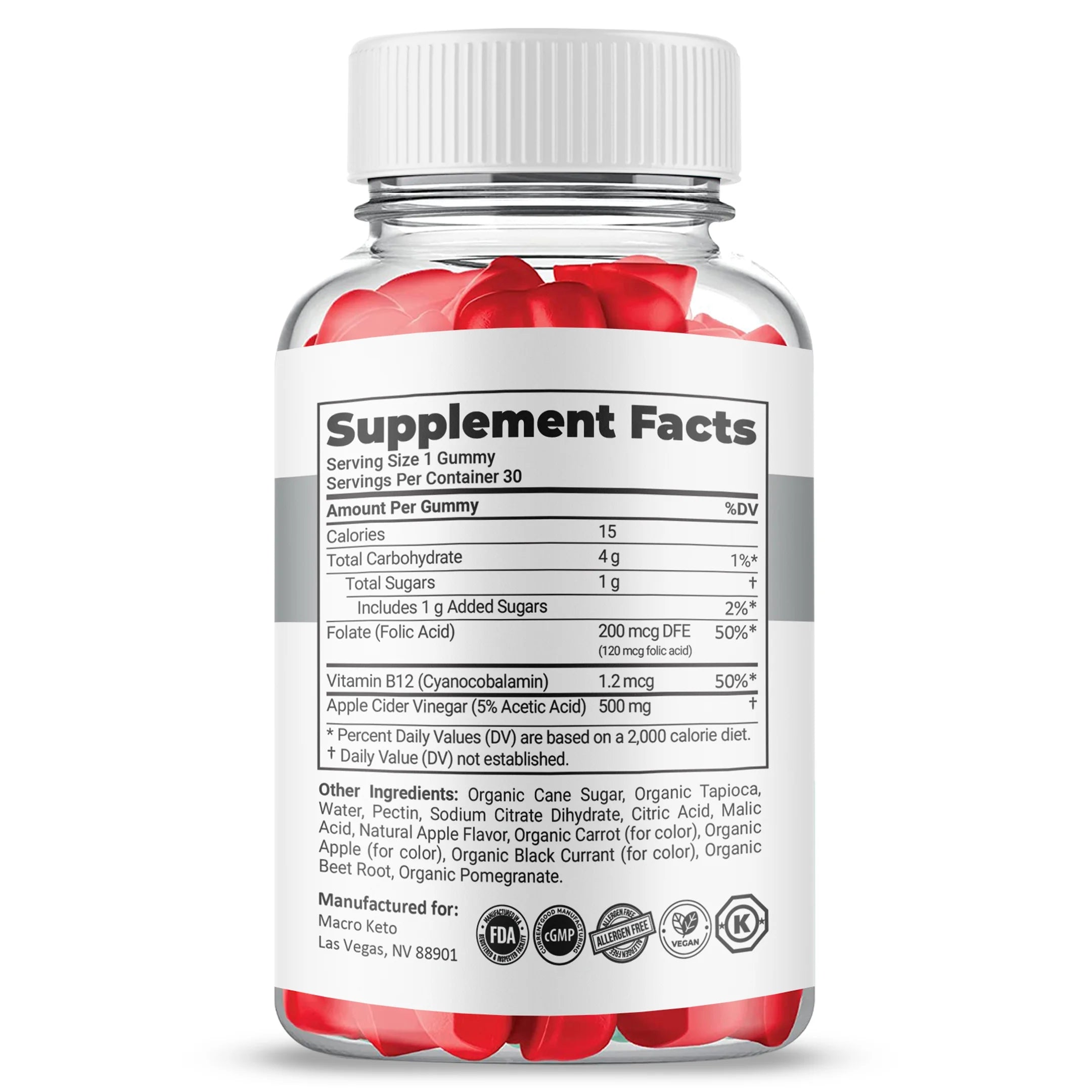 (5 Pack) Apple Cider Vinegar Dietary Supplement O1213