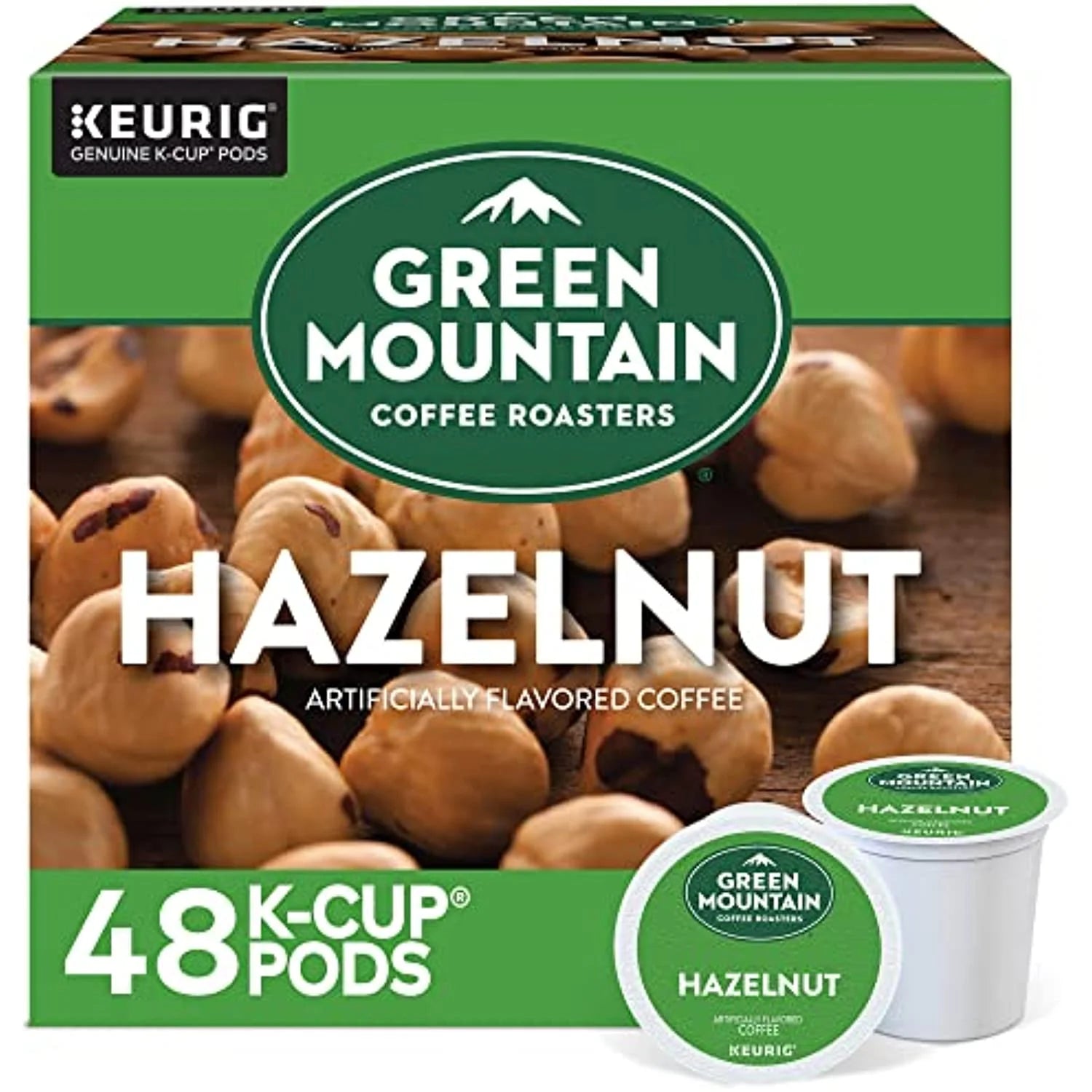 48 Count Light Roast Hazelnut Coffee K-Cup Pods I7424