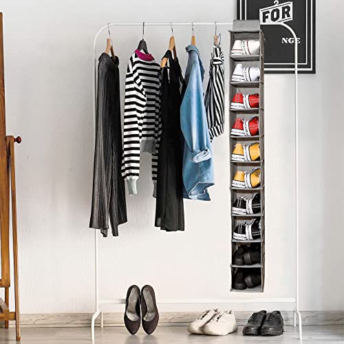 10-Shelf Hanging Shoe Organizer D682293