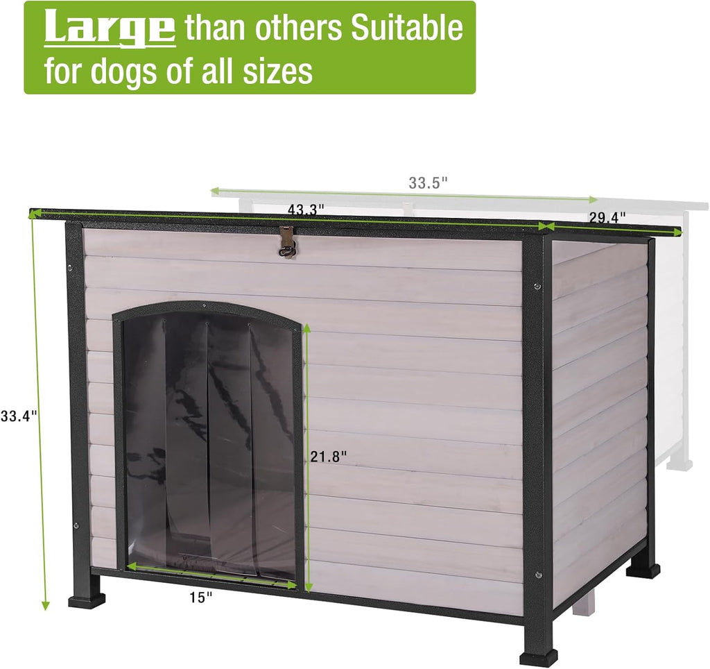 Outdoor Dog Kennel with Liner C884547