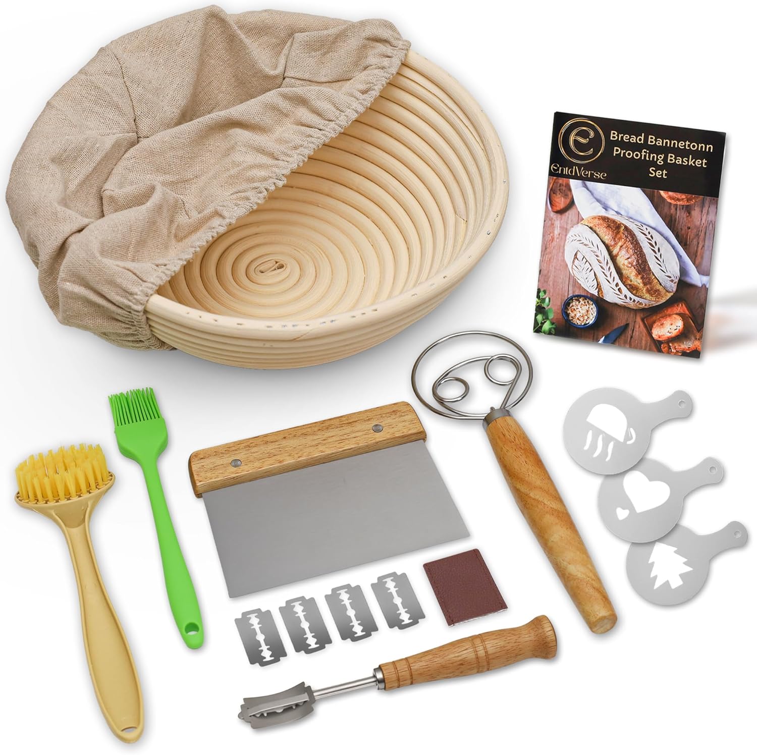 Round 9 inch Sourdough Proofing Basket J638041