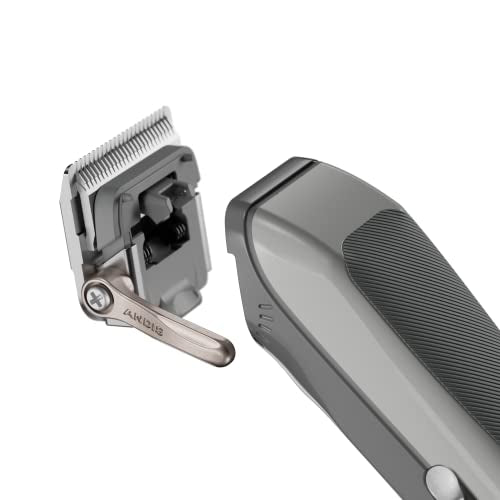 Black Cordless Adjustable Fade Hair Clipper with Stainless Steel Blade A1043