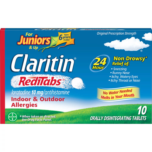 10 Ct 10 mg Non-Drowsy Allergy Medicine A4178