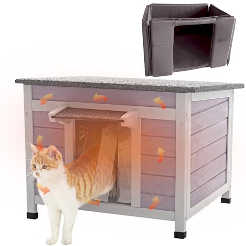 Cat House with Escape Door Insulated Weatherproof Roof K73659