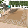 5' x 8' Waterproof Reversible Outdoor Plastic Straw Rug S1687