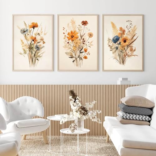 Sage Green Forest Canvas Wall Art Prints Set of 3 12x16 Inch Unframed X4057