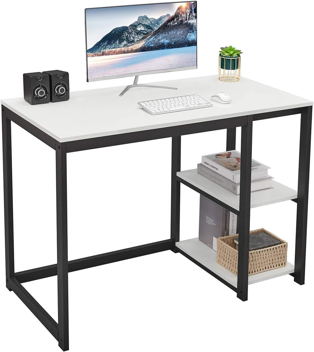 40 inch Computer Desk with 2-Tier Shelves G18065