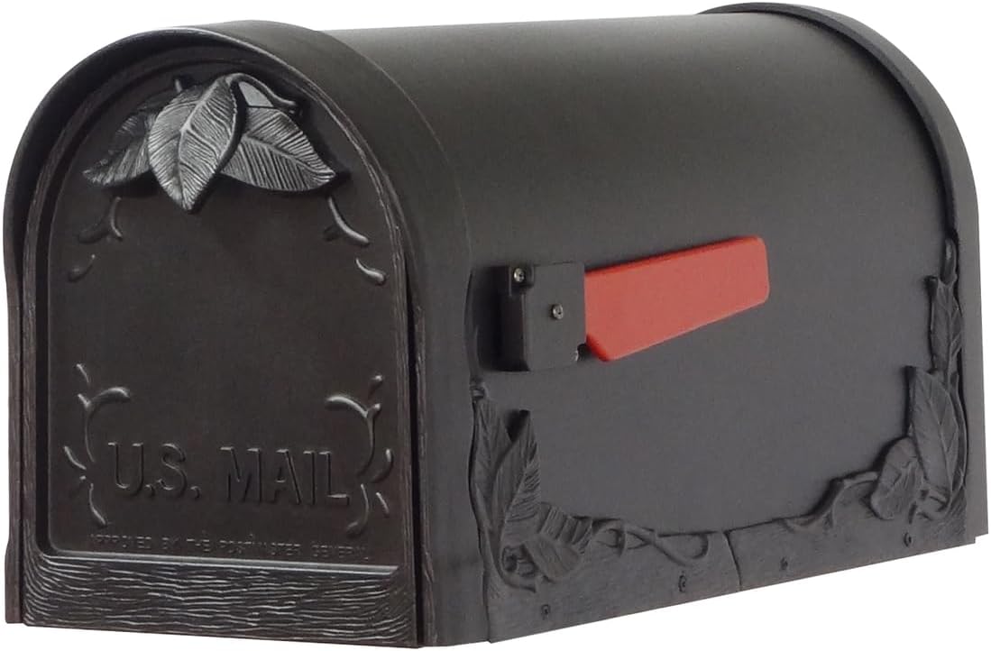 Floral Mailbox with Locking Insert and Mailbox Post I749