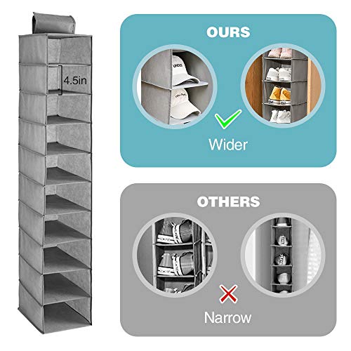 10-Shelf Hanging Shoe Organizer D682293