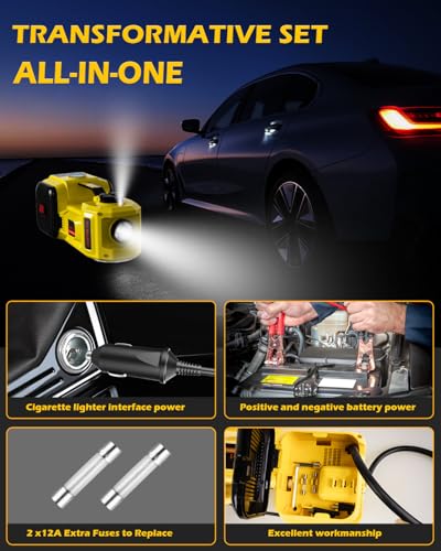 5 Ton 12V Electric Car Jack with E-Impact Wrench, Tire Inflator Pump and LED Light S669372