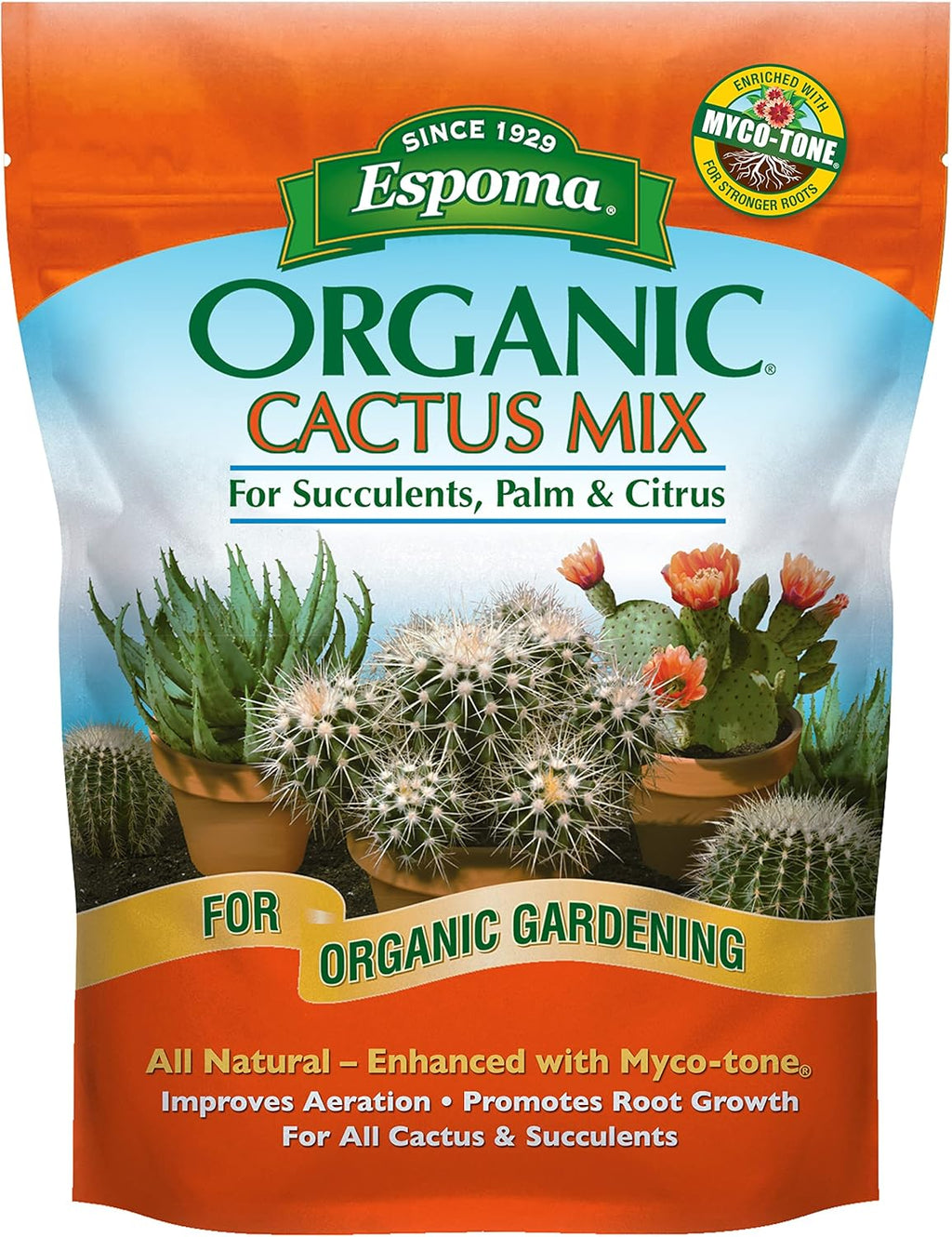Organic Cactus Potting Soil Mix, 8 qt S552180