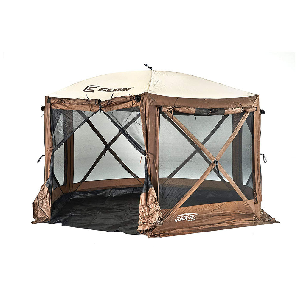 12.5' Portable Outdoor Gazebo Canopy Tent with Floor Tarp H26922