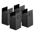 Black 4Pcs Furniture Risers with Adjustable Screw Clamp M726194