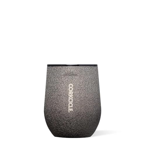 Stemless Insulated Wine Glass Tumbler, Gloss Powder Blue, 12 oz, Stainless Steel T8862
