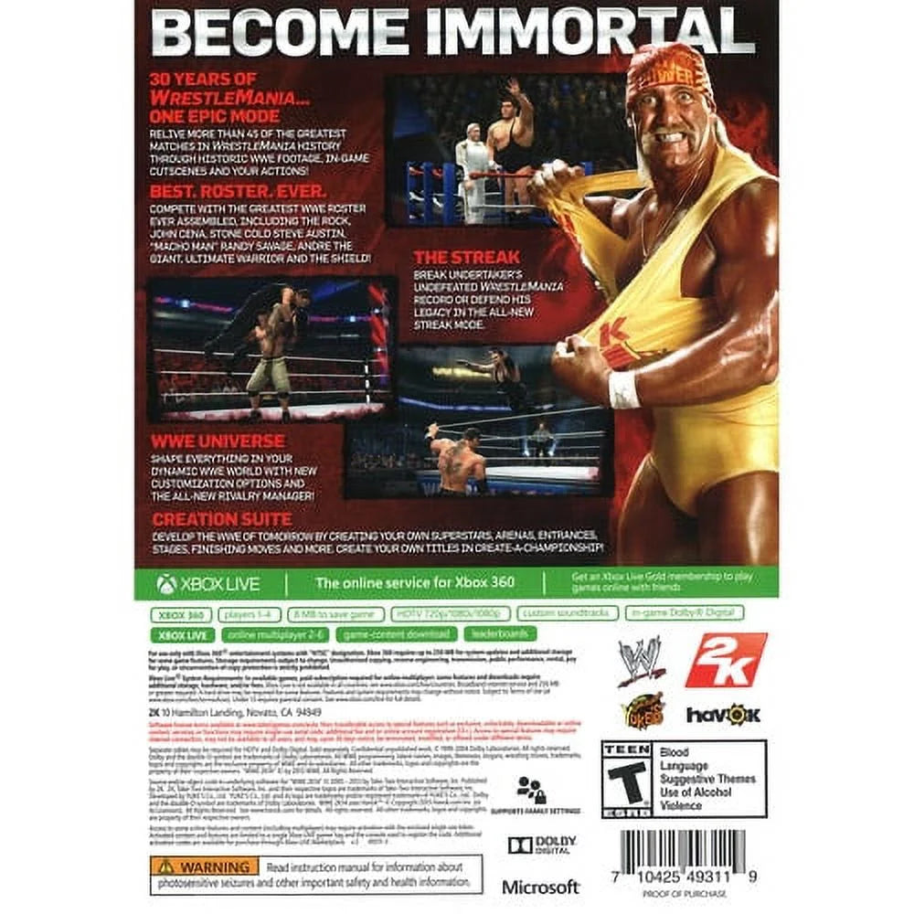 Pre-Owned Xbox 360 WWE 2K14 P954754