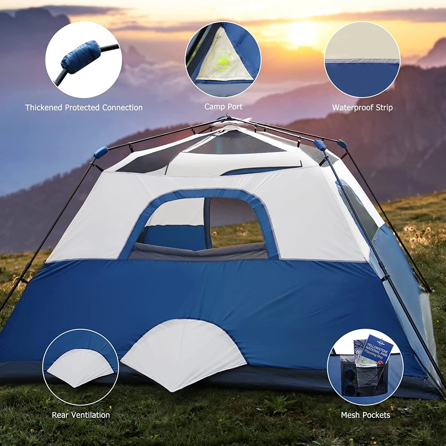 4-Person Camping Tent X1425