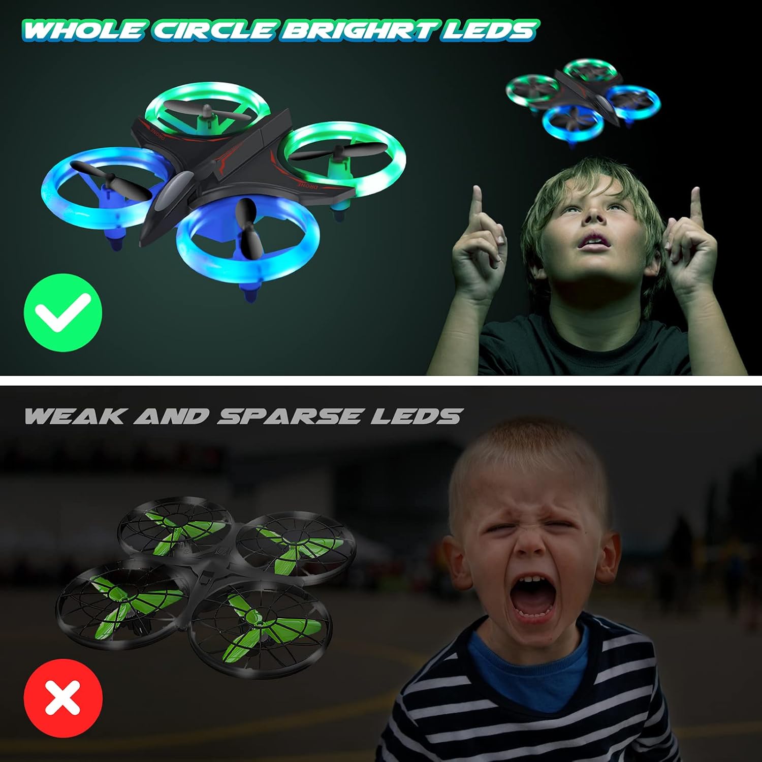 Mini LED RC Quadcopter Drone J2103