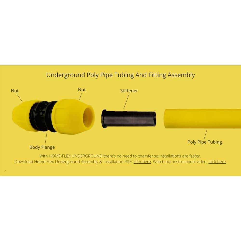 Underground 1 in. Polyethylene Meter Riser U539201