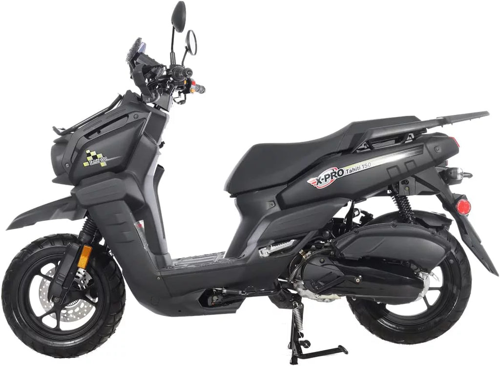 150cc Gas Moped Scooter with 12" Aluminum Wheels S6469