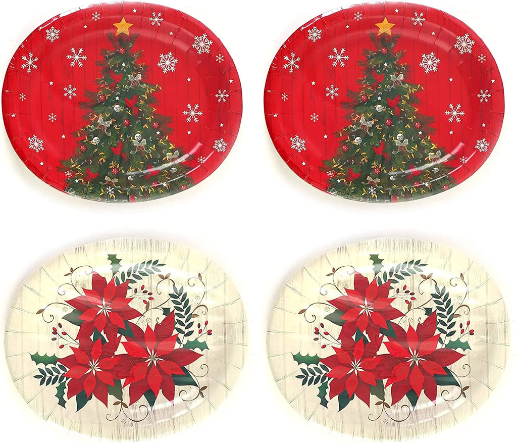 13" X 10.5" Oval Paper Disposable Plates, 48 Plates Z823675