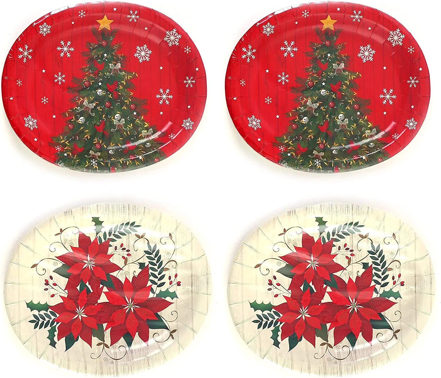 13" X 10.5" Oval Paper Disposable Plates, 48 Plates Z823675