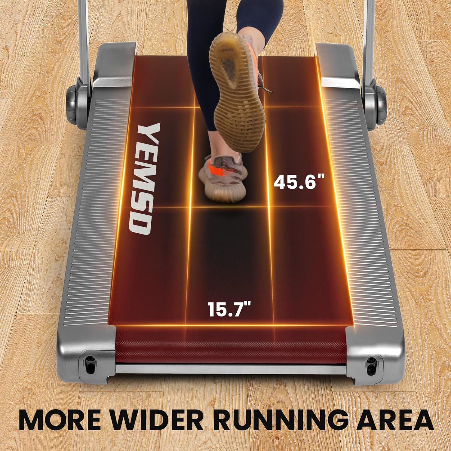 2 in 1 Foldable Treadmill with Incline, Walking Pad, 2.5HP, 330 LBS Weight Capacity P779