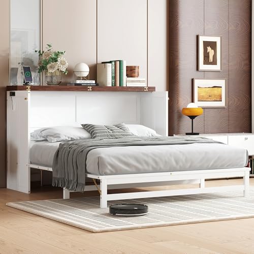 Queen Size Murphy Bed with Storage Drawers W395939